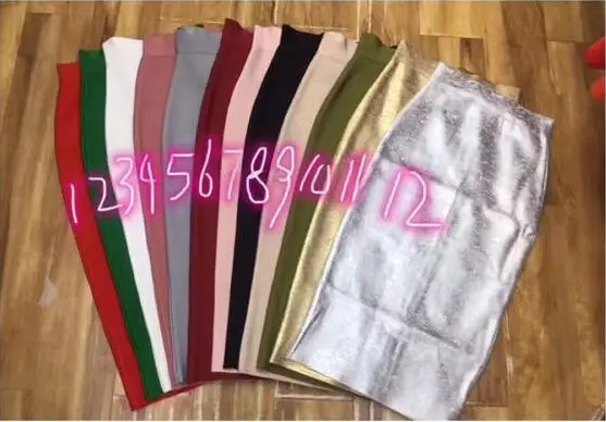 Wholesale 12 Colors 78cm Sexy Beige Black Blue Knee Length Bandage Skirt 2018 Knitted Elastic Sweet Designer Pencil Skirt
Wholesale 12 Colors 78cm Sexy Beige Black Blue Knee Length Bandage Skirt 2018 Knitted Elastic Sweet Designer Pencil Skirt