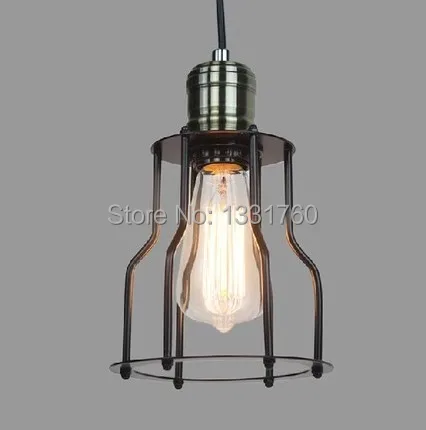 Vintage CAGE FILAMENT PENDANT industrial lighting Edison bulb black single RH pendant lamp LOFT American Country style lighting
Vintage CAGE FILAMENT PENDANT industrial lighting Edison bulb black single RH pendant lamp LOFT American Country style lighting