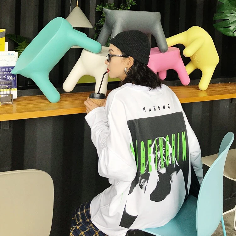 Jasmine Bizarre Girl Hippy Printing Fake Two Long Sleeve T-shirt Lazy Student t-shirts tees
Jasmine Bizarre Girl Hippy Printing Fake Two Long Sleeve T-shirt Lazy Student t-shirts tees