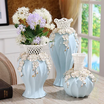 European vase ornaments ceramic modern minimalist living room table Decor vase simulation of dried flower arrangements
European vase ornaments ceramic modern minimalist living room table Decor vase simulation of dried flower arrangements
