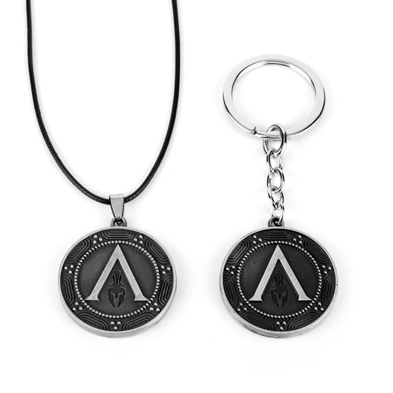2-piece set Odyssey Metal Keychain Knife Tower Ancient Greek Spartan Warrior Mask Creative Pendant Necklace Couple Souvenir Gift
2-piece set Odyssey Metal Keychain Knife Tower Ancient Greek Spartan Warrior Mask Creative Pendant Necklace Couple Souvenir Gift