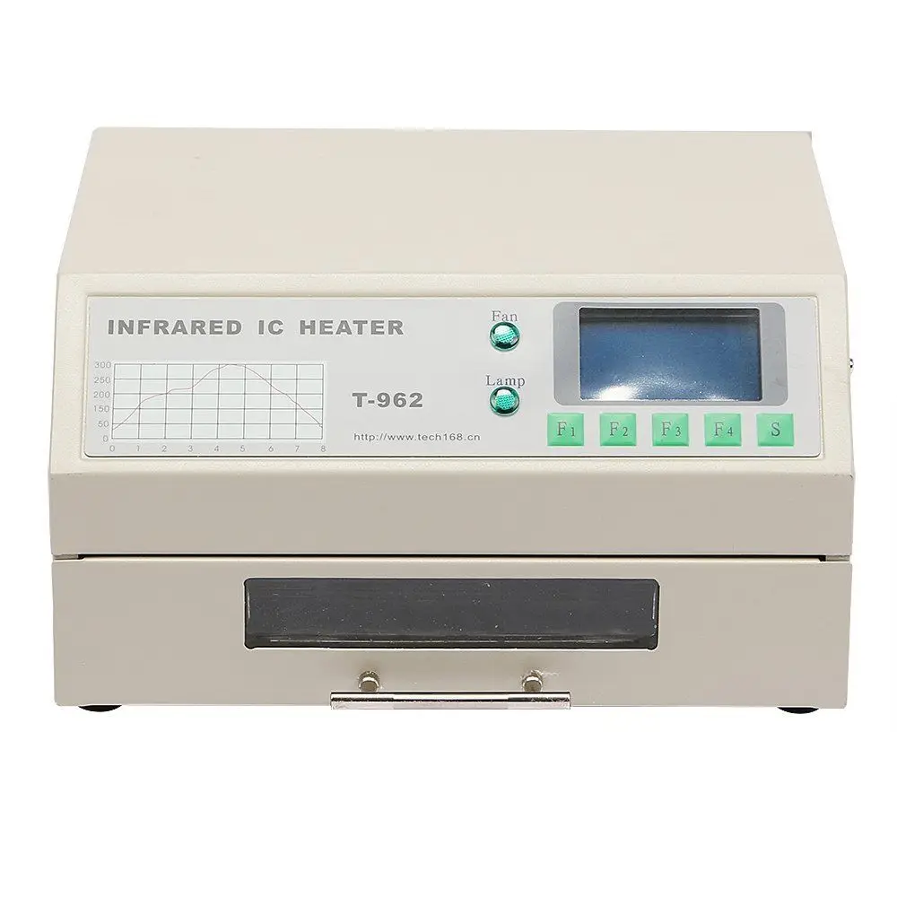 VEVOR T962 Reflow Oven Windowed Drawer Heat Preservation SMD BGA Soldering 800W
VEVOR T962 Reflow Oven Windowed Drawer Heat Preservation SMD BGA Soldering 800W