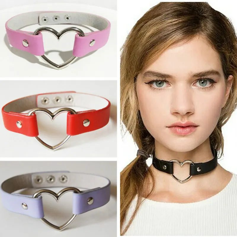 1 PCS Women Lady Favorite Punk Goth Harajuku Grunge Leather Rivet Heart Funky Torques Collar Gothic Choker Necklace Fine Jewelry
1 PCS Women Lady Favorite Punk Goth Harajuku Grunge Leather Rivet Heart Funky Torques Collar Gothic Choker Necklace Fine Jewelry