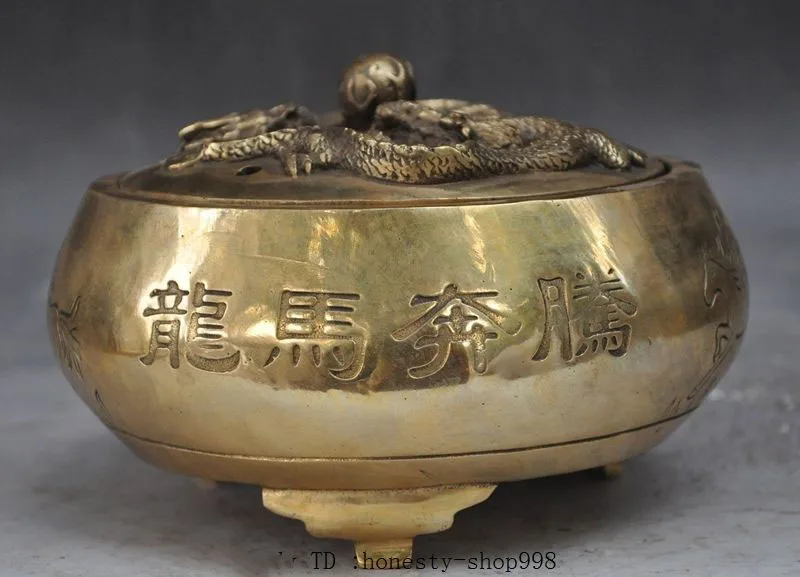 wedding decoration Chinese brass dragon beast Running horse success statue incense burner Censer
wedding decoration Chinese brass dragon beast Running horse success statue incense burner Censer