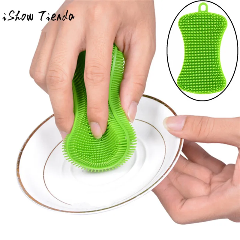 ISHOWTIENDA 1Pc Silicone Dish Washing Sponge Scrubber Kitchen Cleaning Antibacterial Tool Kitchen cleaning brush
ISHOWTIENDA 1Pc Silicone Dish Washing Sponge Scrubber Kitchen Cleaning Antibacterial Tool Kitchen cleaning brush