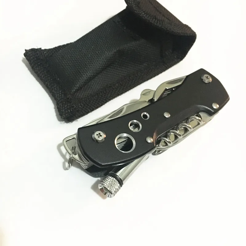 Multifunction Swiss Knife with LED Light Flashlight Camping Survival Army Folding Pocket EDC Tool with Nylon Pouch Dropshipping
Multifunction Swiss Knife with LED Light Flashlight Camping Survival Army Folding Pocket EDC Tool with Nylon Pouch Dropshipping