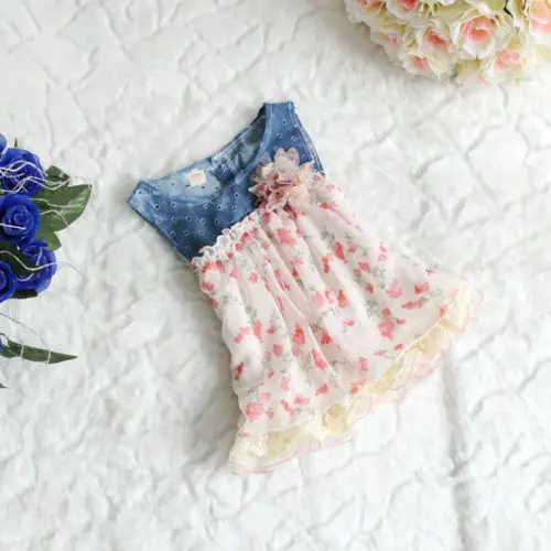 2016 hot Baby Girls Newborn Floral Kids Beach/Summer/Princess/Chiffon Layer Denim sleeveless Dresses summer dress 0-24 months
2016 hot Baby Girls Newborn Floral Kids Beach/Summer/Princess/Chiffon Layer Denim sleeveless Dresses summer dress 0-24 months