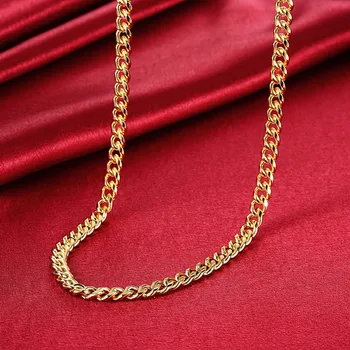 SMTCAT Men's jewelry Necklaces 20'' width 7mm chain charm Golden plated necklace collares Colar de Ouro free shipping
SMTCAT Men's jewelry Necklaces 20'' width 7mm chain charm Golden plated necklace collares Colar de Ouro free shipping