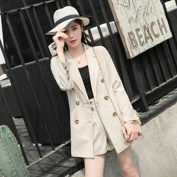 Double Breasted Creamy-white Cotton Linen Suit Women Fashion High Waist Shorts Blazer Sets Woman Suits Lady Suit Office Summer
Double Breasted Creamy-white Cotton Linen Suit Women Fashion High Waist Shorts Blazer Sets Woman Suits Lady Suit Office Summer