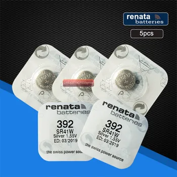 5pack renata Silver Oxide Watch Battery 392 SR41W 1.55V 100% original brand renata 392 renata 41 battery
5pack renata Silver Oxide Watch Battery 392 SR41W 1.55V 100% original brand renata 392 renata 41 battery