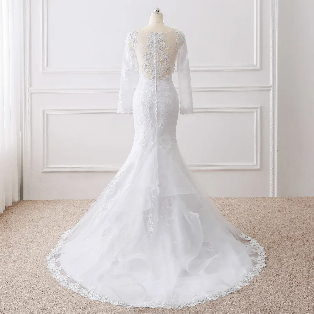 Lover Kiss Vestido De Noiva 2017 Elegant Wedding Gowns Bridal Dresses Popular Vintage Mermaid Long Sleeves Lace Wedding Dress 2 Lover Kiss Vestido De Noiva 2017 Elegant Wedding Gowns Bridal Dresses Popular Vintage Mermaid Long Sleeves Lace Wedding Dress 2