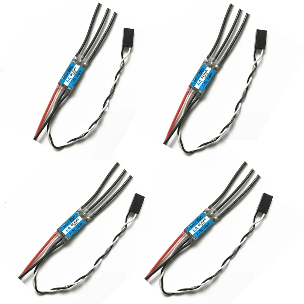 4PCS 2-3S 6A Blheli mini Brushless ESC for Quadcopter Multicopter 130 150 180 FPV Drone
4PCS 2-3S 6A Blheli mini Brushless ESC for Quadcopter Multicopter 130 150 180 FPV Drone