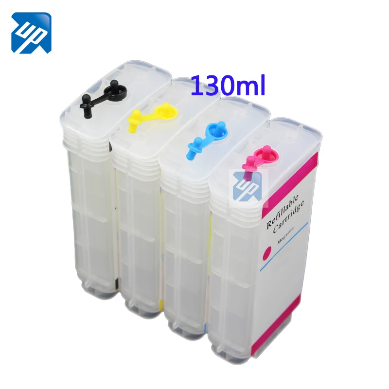 Фото До 4x130 мл совместимый для HP 10 82 многоразовый картридж Designjet 500 500ps 800ps 815MFP 820MFP cc800pc