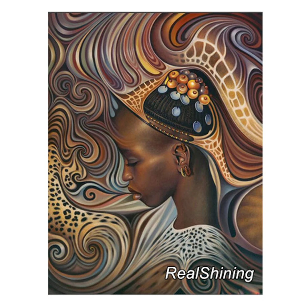 REALSHINING 5D Diamond Embroidery African Woman DIY Diamond Painting Cross Stitch Square Needlework Mosaic Decor Paintings DM213
REALSHINING 5D Diamond Embroidery African Woman DIY Diamond Painting Cross Stitch Square Needlework Mosaic Decor Paintings DM213