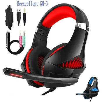 Beexcellent GM-5 Wired Shocking Bass headphones gaming earphones with microphone headphones for phone наушники auriculares
Beexcellent GM-5 Wired Shocking Bass headphones gaming earphones with microphone headphones for phone наушники auriculares