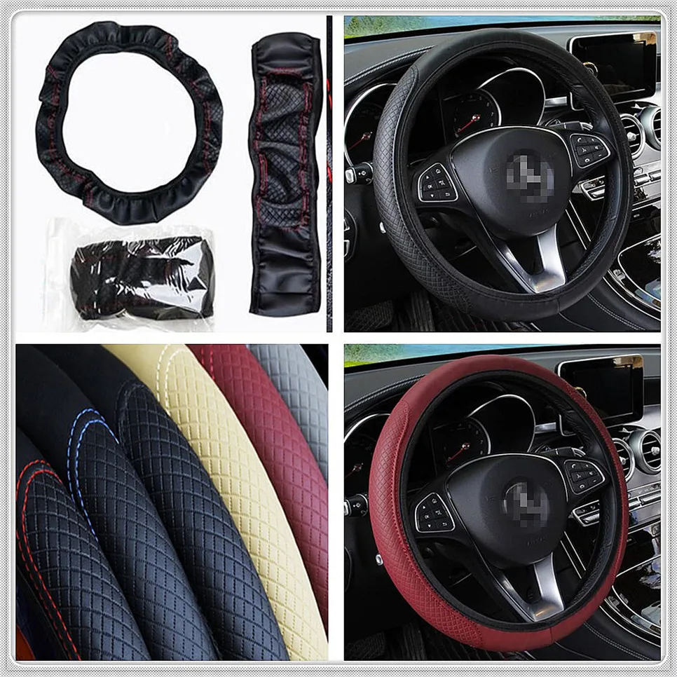 car 38cm Steering wheel Artificial Leather Cover for Infiniti EX35 G35 EX Q45 M45 M35x M35 FX45 Kuraza Emerg-E Etherea EX30d | Автомобили