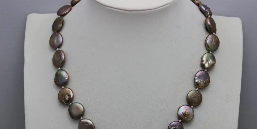 brown coin Freshwater pearl Necklace 17.5"No Stone Strand/String"Handmade"Alloy a(5.18)
brown coin Freshwater pearl Necklace 17.5"No Stone Strand/String"Handmade"Alloy a(5.18)
