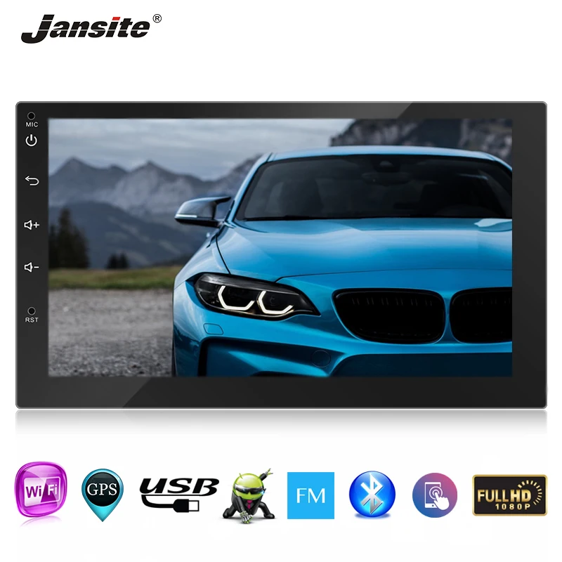 Jansite 7" Car Android 8.1 Radio Player with Backup camera USB Bluetooth GPS Navigation for Car Multimedia player Stereo radio 
Jansite 7" Car Android 8.1 Radio Player with Backup camera USB Bluetooth GPS Navigation for Car Multimedia player Stereo radio