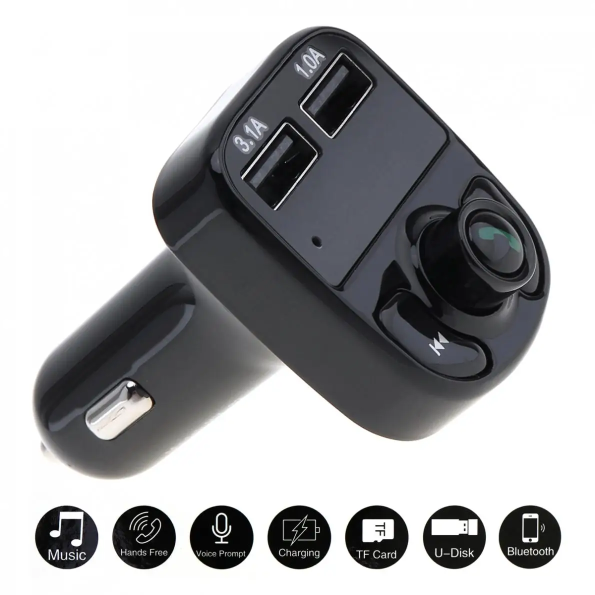 Bluetooth Car MP3 Music Player Kit Auto Radio Audio Stereo Player Hands-free FM Transmitter with USB Charger
Bluetooth Car MP3 Music Player Kit Auto Radio Audio Stereo Player Hands-free FM Transmitter with USB Charger