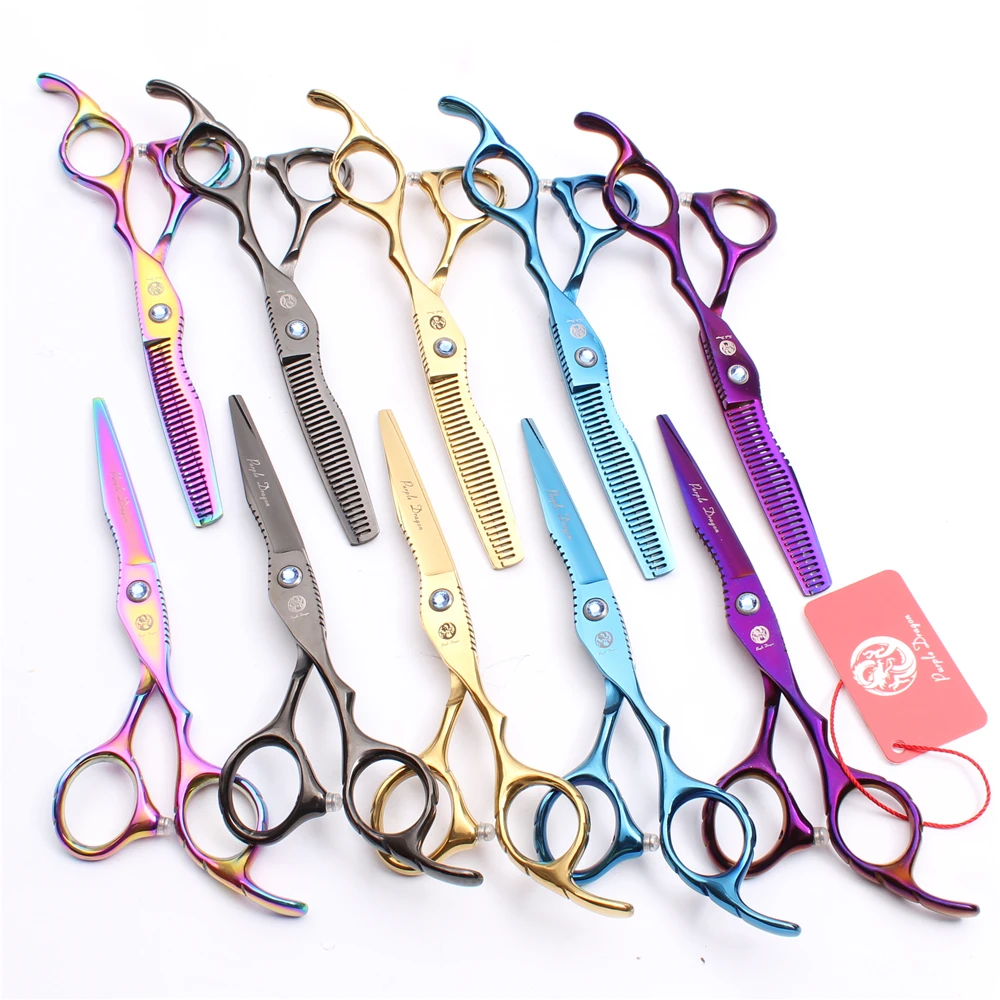 1Pair 6INCH 17.5cm Purple Dragon JP 440C Hairdressing Scissors Cutting Shears Thinning Scissors Professional Hair Scissors Z1011
1Pair 6INCH 17.5cm Purple Dragon JP 440C Hairdressing Scissors Cutting Shears Thinning Scissors Professional Hair Scissors Z1011