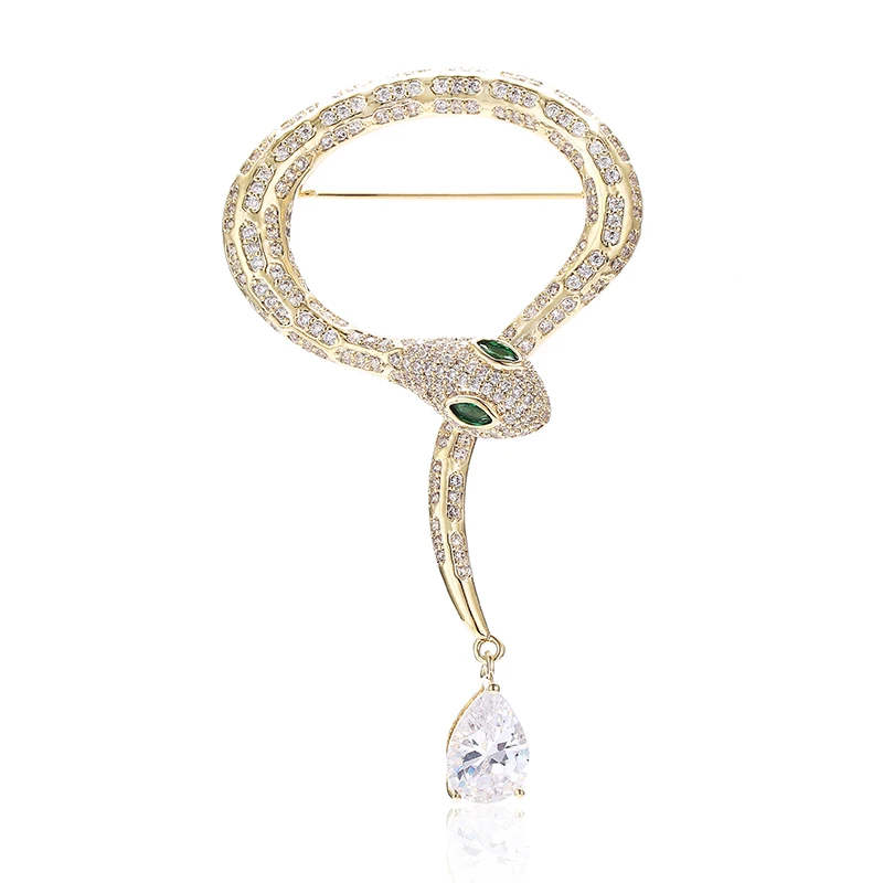 XIUMEIYIZU Luxury Zircon Snake Brooch Fashion Micro Pave CZ Pin Shawl Brooch Coat Pins Animal Broche Best Gift for Women Men
XIUMEIYIZU Luxury Zircon Snake Brooch Fashion Micro Pave CZ Pin Shawl Brooch Coat Pins Animal Broche Best Gift for Women Men