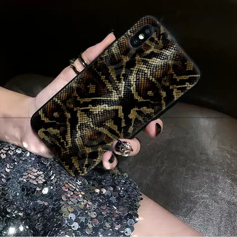 python yellow gold Snake skin