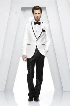 Custom Made Shawl Collar White Men Suits Best Men Wedding Suits Groom Tuxedos Casual Dinner Prom Dress (Jacket+Pants+Ti
Custom Made Shawl Collar White Men Suits Best Men Wedding Suits Groom Tuxedos Casual Dinner Prom Dress (Jacket+Pants+Ti