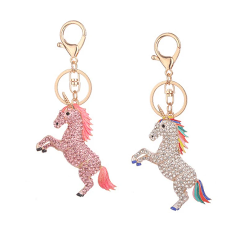 High Quality Cute unicorn Pendant Charm Keychain Key Holder Crystal Rhinestone Car Key Chain Chaveiro
High Quality Cute unicorn Pendant Charm Keychain Key Holder Crystal Rhinestone Car Key Chain Chaveiro