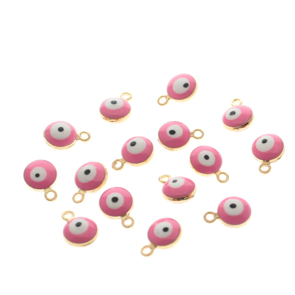 200pcs Mix Gold Silver Evil Eye 2 Side Enamel Loose Spacer Beads Pendant for Jewelry Making Accessories
200pcs Mix Gold Silver Evil Eye 2 Side Enamel Loose Spacer Beads Pendant for Jewelry Making Accessories