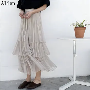 Alien Kitty Stylish Empire Pleated Mid-Calf Elegant Simple 2019 Solid New Spring Summer Mesh A-Line High Waist Sweet Cake Skirt
Alien Kitty Stylish Empire Pleated Mid-Calf Elegant Simple 2019 Solid New Spring Summer Mesh A-Line High Waist Sweet Cake Skirt
