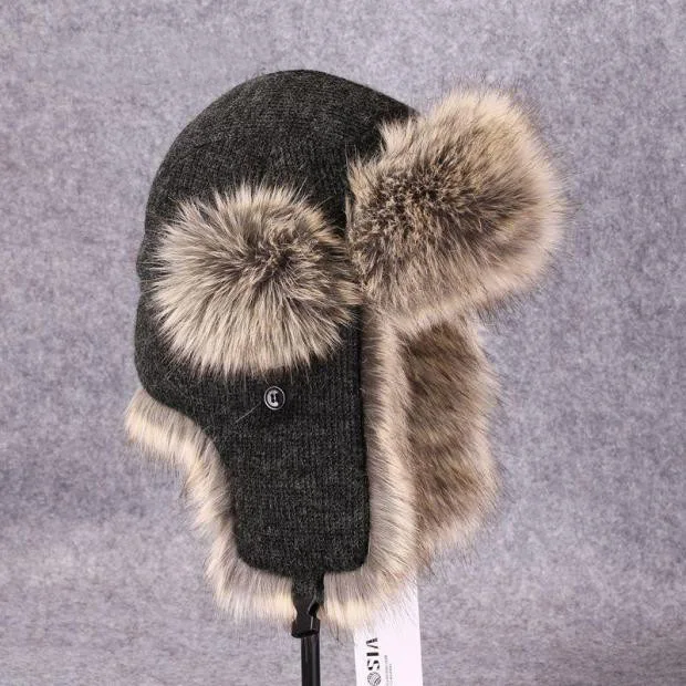 2019 New Winter Casual Fur Hat Men Women Grid Knitted Windproof Warm Bomber Hats Adult Motorcycle Flight Ear Protection Cap Hi-Q
2019 New Winter Casual Fur Hat Men Women Grid Knitted Windproof Warm Bomber Hats Adult Motorcycle Flight Ear Protection Cap Hi-Q