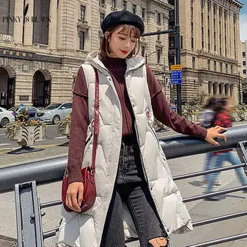 PinkyIsBlack Winter Vest Women Jacket Slim Hooded Winter Coat Women Long Parkas 2019 Moda Mujer Invierno Female Winter Waistcoat
PinkyIsBlack Winter Vest Women Jacket Slim Hooded Winter Coat Women Long Parkas 2019 Moda Mujer Invierno Female Winter Waistcoat