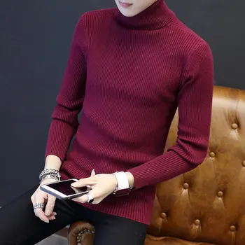 turtleneck Warm Sweater Winter Men's Leisure Knitted Shirts Long Sleeved Base Men's Sweaters
turtleneck Warm Sweater Winter Men's Leisure Knitted Shirts Long Sleeved Base Men's Sweaters