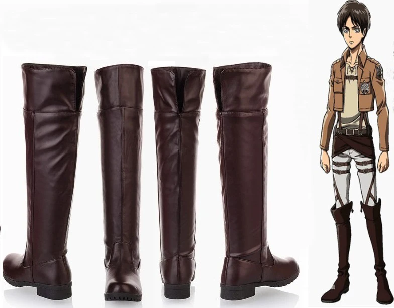 Unisex Attack on Titan Shingeki no Kyojin Eren Levi Cosplay Boots Knee Length Anime Cosplay Shoes Black Brown Euro Size 35-44
Unisex Attack on Titan Shingeki no Kyojin Eren Levi Cosplay Boots Knee Length Anime Cosplay Shoes Black Brown Euro Size 35-44