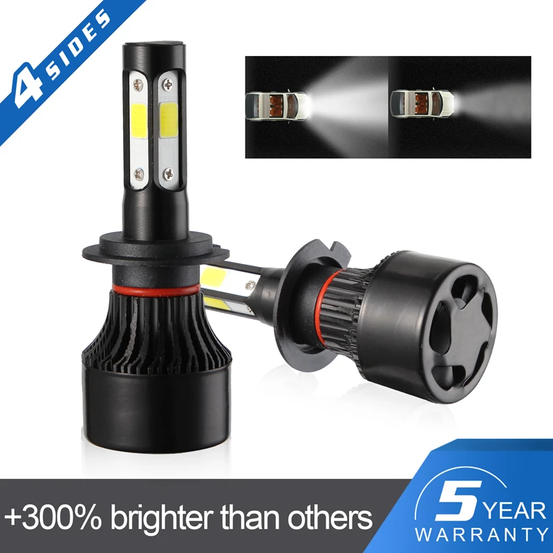Katur 11000LM 55W H4 H7 LED Headlight Bulb 6000K White H11 H8 HB3 HB4 9005 9006 H16 H8 Bulb Lamp Automobile Car Light
Katur 11000LM 55W H4 H7 LED Headlight Bulb 6000K White H11 H8 HB3 HB4 9005 9006 H16 H8 Bulb Lamp Automobile Car Light