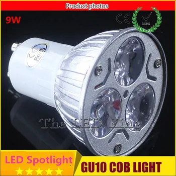 10PCS Super Bright Wholesale 9W GU10 LED Bulb Light 110V 220V Dimmable GU5.3 Led Spotlights Warm/Cool White LED MR16 COB 12V
10PCS Super Bright Wholesale 9W GU10 LED Bulb Light 110V 220V Dimmable GU5.3 Led Spotlights Warm/Cool White LED MR16 COB 12V