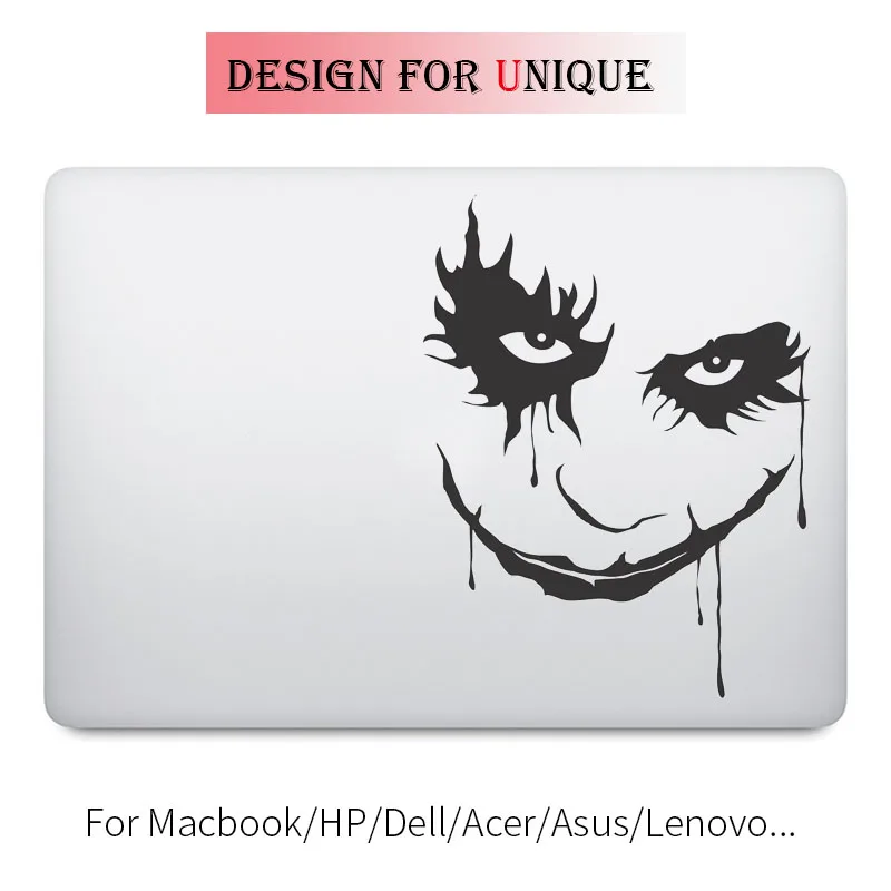 The Joker of Dark Knight Laptop Decal for Apple Macbook Sticker Pro Air Retina 11 12 13 15 inch Batman Mac HP Surface Book Skin
The Joker of Dark Knight Laptop Decal for Apple Macbook Sticker Pro Air Retina 11 12 13 15 inch Batman Mac HP Surface Book Skin