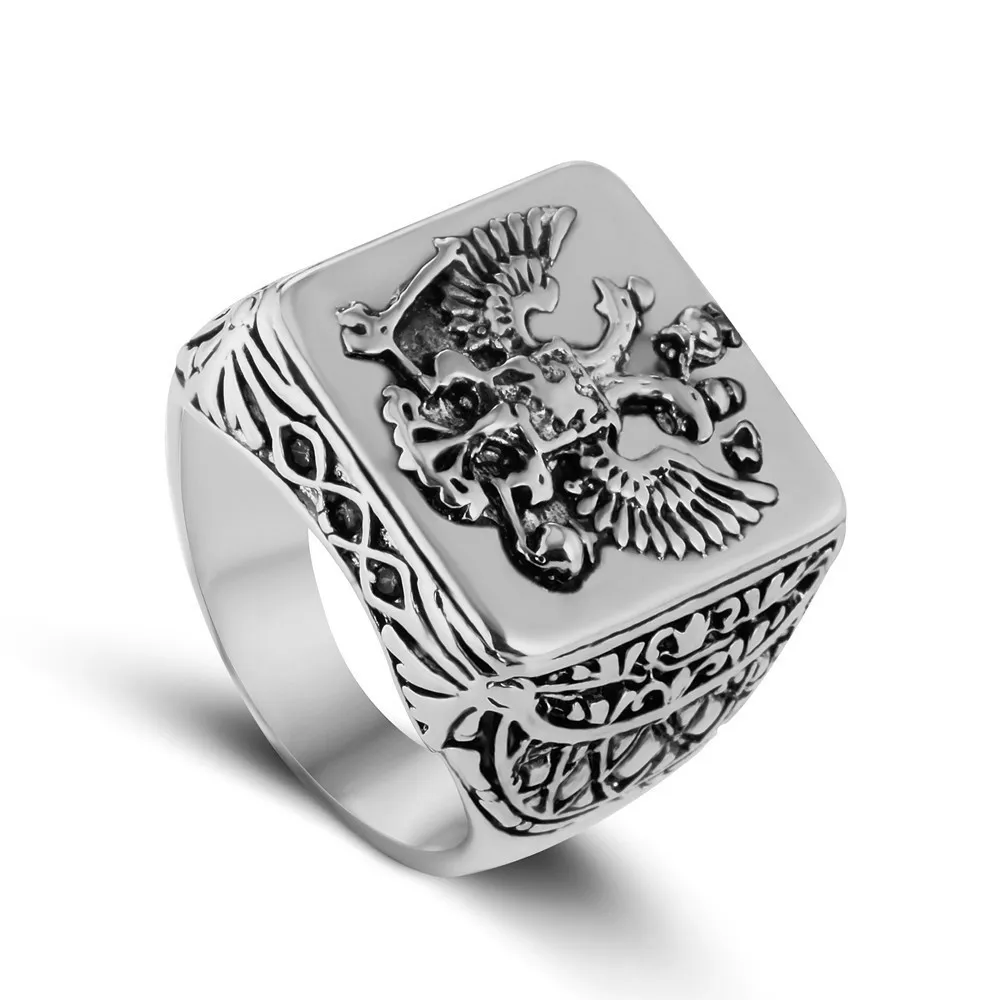 Exclusive eagle ring with a coat of arms of the Russian men's ring adorned with cubic zirconia
Exclusive eagle ring with a coat of arms of the Russian men's ring adorned with cubic zirconia
