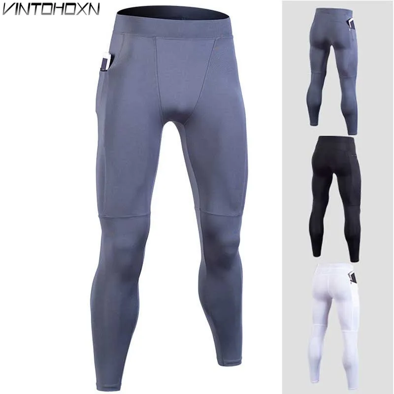 Men Sporting Gymming Quick Dry Workout Compress Legging Bodybuilding Runs Slim Fitness Skinny Clothing Pencil Pants 906 | Мужская одежда