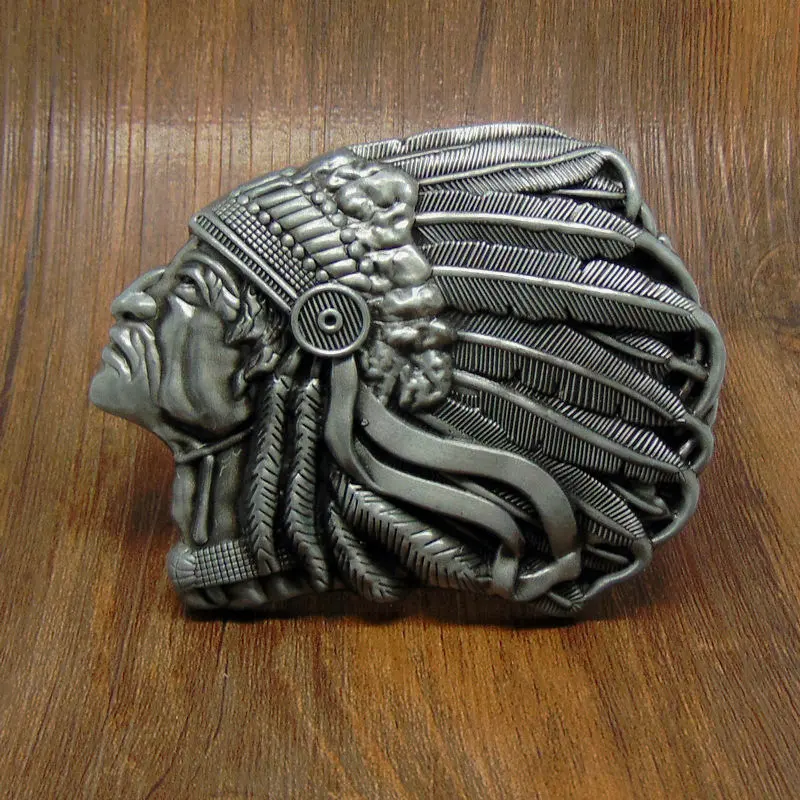 Antique Western Indian Warrior Chief Belt Buckle Native American Fashion Zinc Alloy Rings suit for 4cm width belt
Antique Western Indian Warrior Chief Belt Buckle Native American Fashion Zinc Alloy Rings suit for 4cm width belt