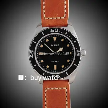 43mm Parnis black dial orange marks sapphire glass miyota Automatic mens Watch 10ATM black bezel 149
43mm Parnis black dial orange marks sapphire glass miyota Automatic mens Watch 10ATM black bezel 149