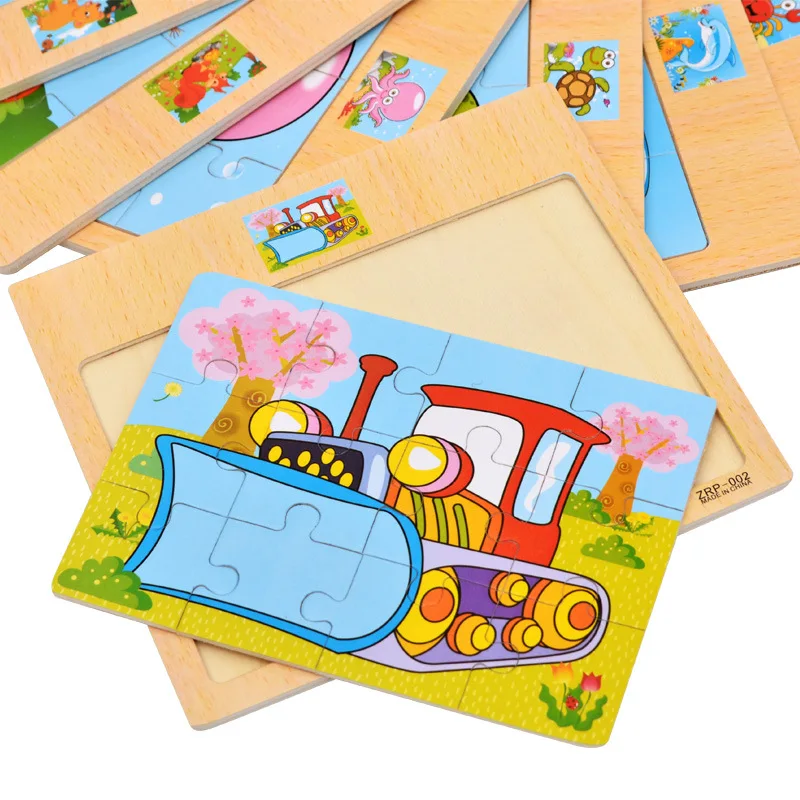 Children Early Educational Learning Puzzle Size 17*15CM Wooden Toys 3D Cartoon Animal Traffic Puzzles Kid Intelligence Jigsaw
Children Early Educational Learning Puzzle Size 17*15CM Wooden Toys 3D Cartoon Animal Traffic Puzzles Kid Intelligence Jigsaw