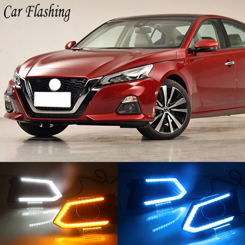 2PCS LED Daytime Running Light Waterproof Car 12V LED DRL fog Lamp with Turn Signal style Relay For Nissan Altima Teana 2019
2PCS LED Daytime Running Light Waterproof Car 12V LED DRL fog Lamp with Turn Signal style Relay For Nissan Altima Teana 2019