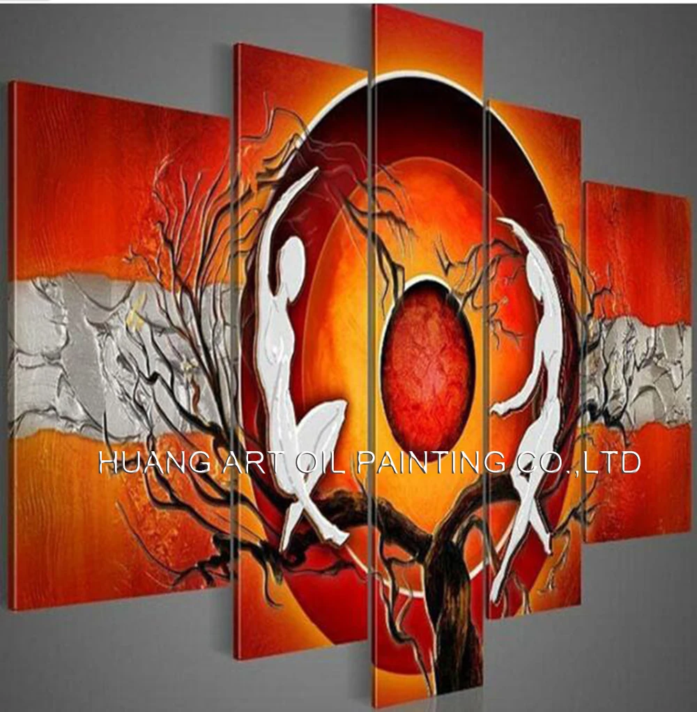 Pure Handmade Group of Abstract Oil Paintings for Living Room Decoration Dancers on the Tree Canvas Modern Mural Painting
Pure Handmade Group of Abstract Oil Paintings for Living Room Decoration Dancers on the Tree Canvas Modern Mural Painting