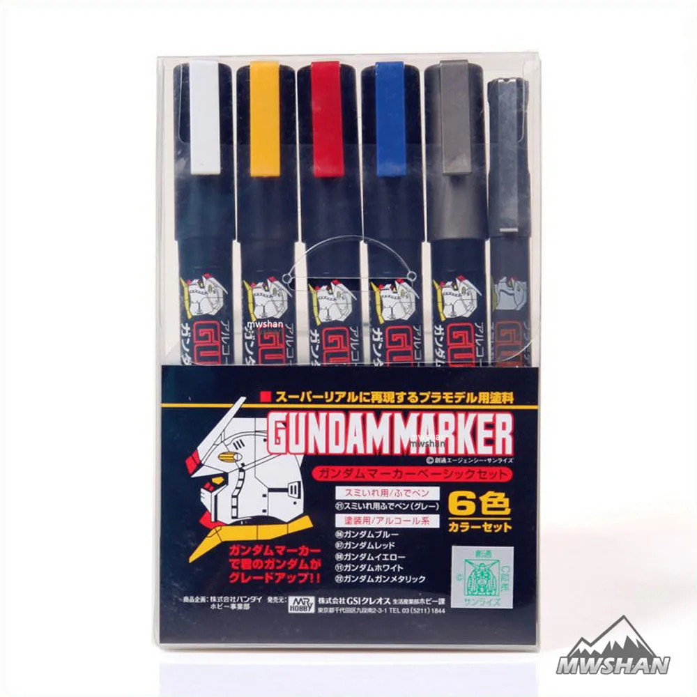 Mr.Hobby GSI MrHobby GMS105 GSI GundamMarker Basic color Set For Gundam Model Paint DIY
Mr.Hobby GSI MrHobby GMS105 GSI GundamMarker Basic color Set For Gundam Model Paint DIY