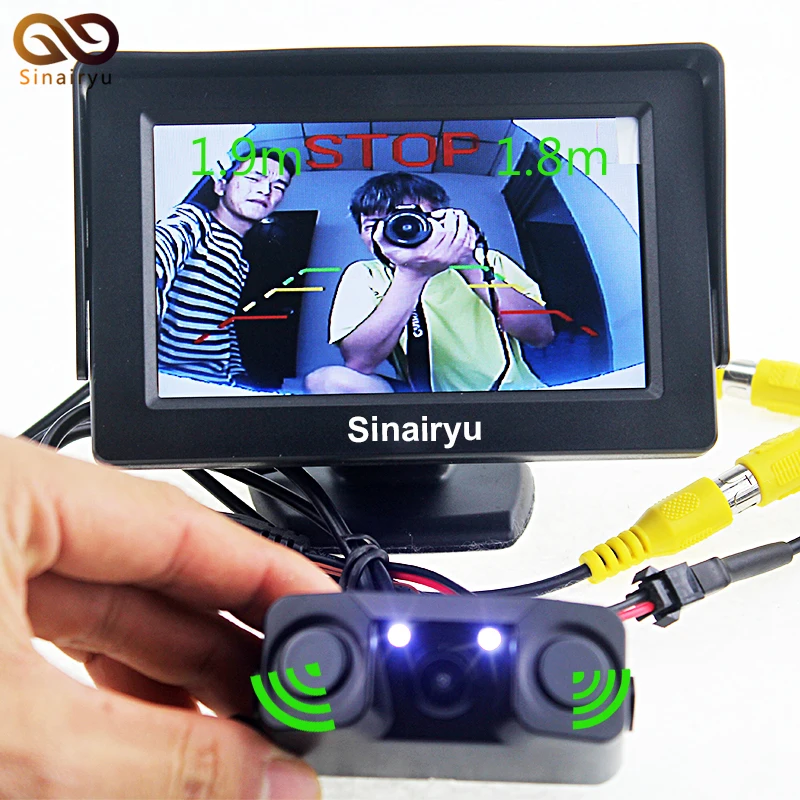 New Sound Alarm CCD Car Reverse Backup LED Rear View Parking Camera Sensor PAL And NTSC Can Conversion + 4.3 Inch Car Monitors
New Sound Alarm CCD Car Reverse Backup LED Rear View Parking Camera Sensor PAL And NTSC Can Conversion + 4.3 Inch Car Monitors