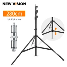 Improved 2.8 Meter / 9 ft Heavy Duty Impact Air Cushioned Video Studio Light Stand,Telescopic Support in the Middle,More Stable Improved 2.8 Meter / 9 ft Heavy Duty Impact Air Cushioned Video Studio Light Stand,Telescopic Support in the Middle,More Stable