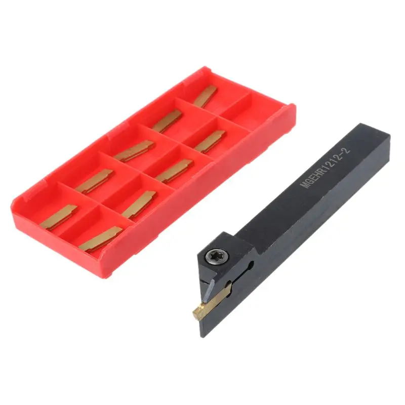 1Set MGEHR1212 External Grooving Tool Holder with Carbide Inserts Lathe Cutter Plate Lathe Turning Parting Tool Set
1Set MGEHR1212 External Grooving Tool Holder with Carbide Inserts Lathe Cutter Plate Lathe Turning Parting Tool Set