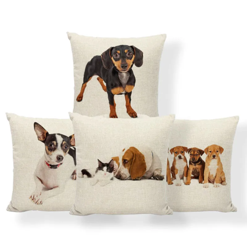 Chihuahua Hound Terrier Cushion Cover Dachshund English Mastiff Dog Pillowcase Nautical Houseware Decor Throw Pillow 45*45 Linen
Chihuahua Hound Terrier Cushion Cover Dachshund English Mastiff Dog Pillowcase Nautical Houseware Decor Throw Pillow 45*45 Linen
