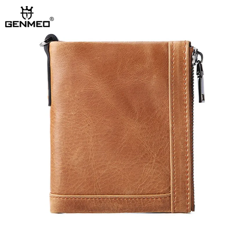 GENMEO New Genuine Leather Wallet Men Cow Leather Purse with Card Holder Clutch Bag with Zipper Coin Purse Bolsa Feminina
GENMEO New Genuine Leather Wallet Men Cow Leather Purse with Card Holder Clutch Bag with Zipper Coin Purse Bolsa Feminina